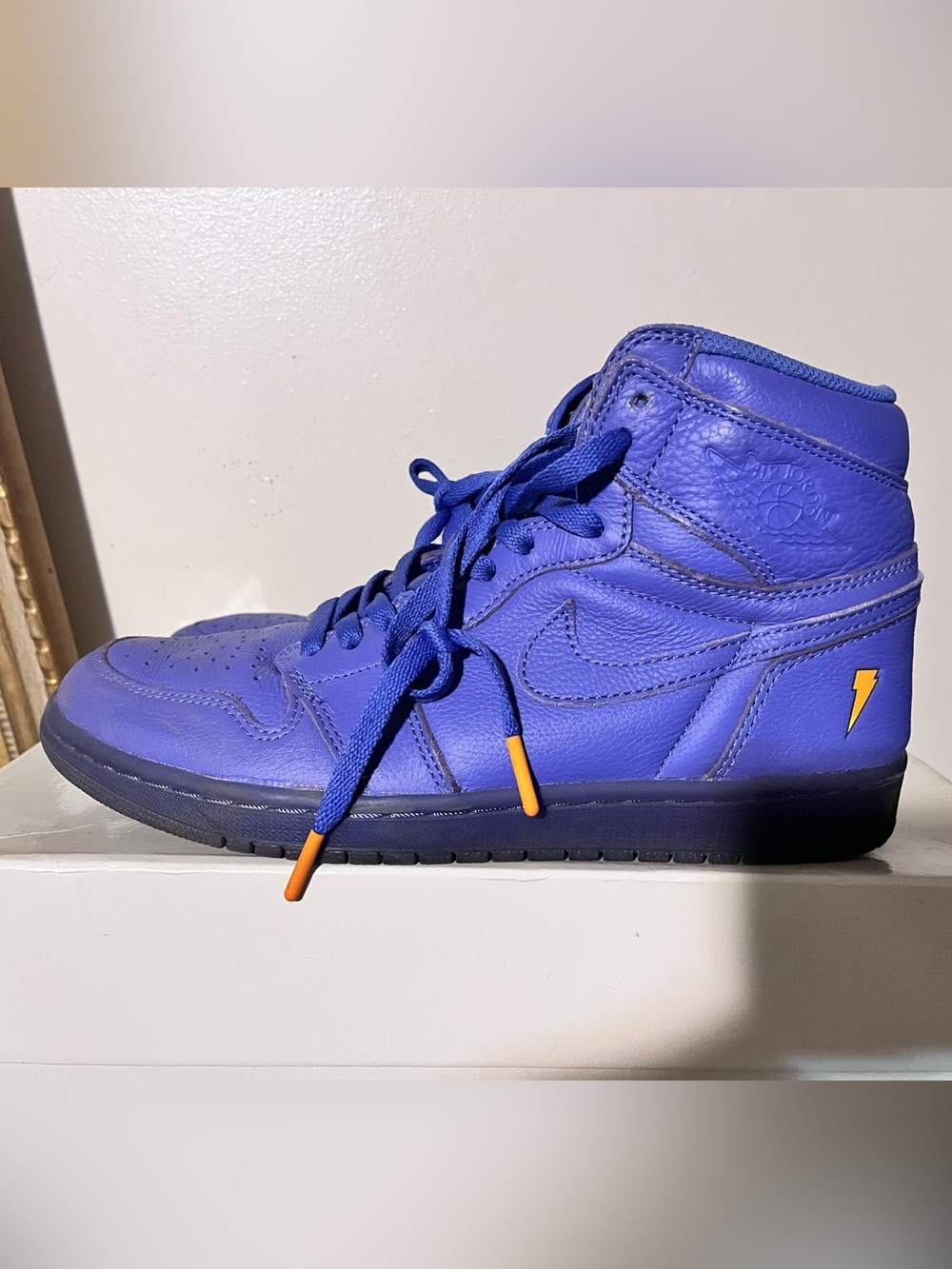 2017 Mens Nike Air Jordan 1 High Gatorade Rush Violet Used Size 8 NDS